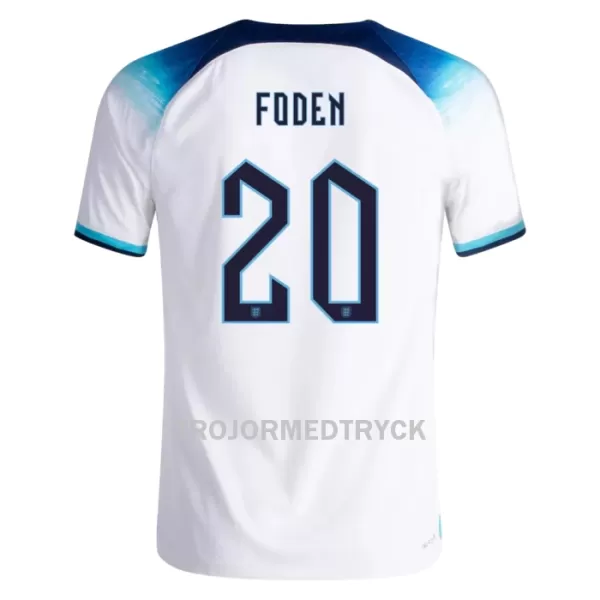 England FODEN 20 VM 2022 Fotbollströja Hemma