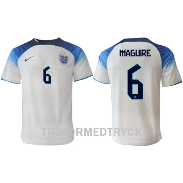 England Harry Maguire 6 VM 2022 Fotbollströja Hemma