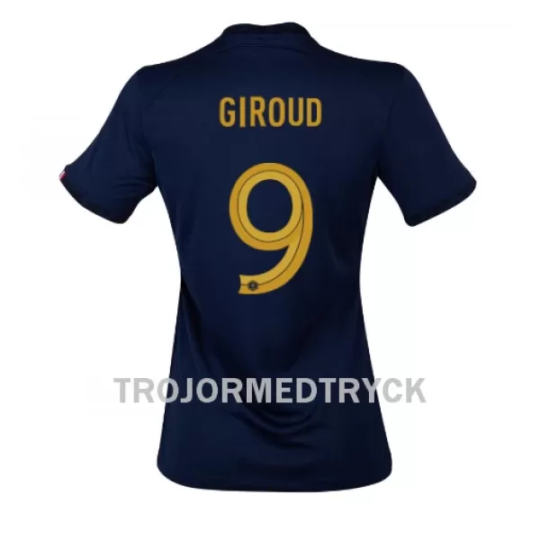 Frankrike Olivier Giroud 9 VM 2022 Fotbollströja Dam Hemma