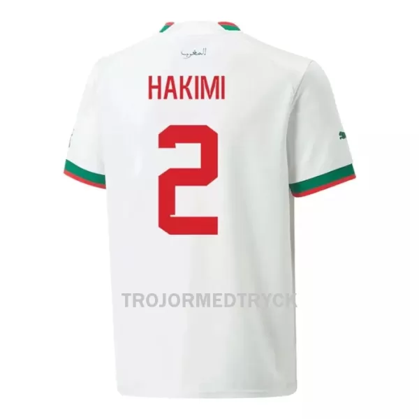 Marocko HAKIMI 2 VM 2022 Fotbollströja Borta