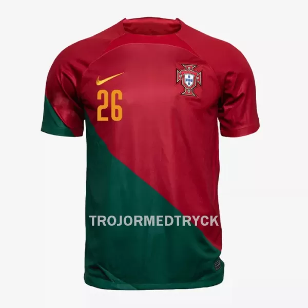 Portugal G. RAMOS 26 VM 2022 Fotbollströja Hemma