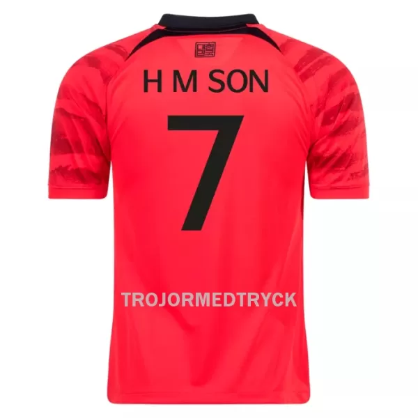 Sydkorea H M SON 7 VM 2022 Fotbollströja Hemma