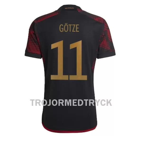 Tyskland Mario Gotze 11 VM 2022 Fotbollströja Borta