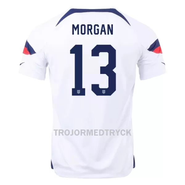 USA MORGAN 13 VM 2022 Fotbollströja Hemma