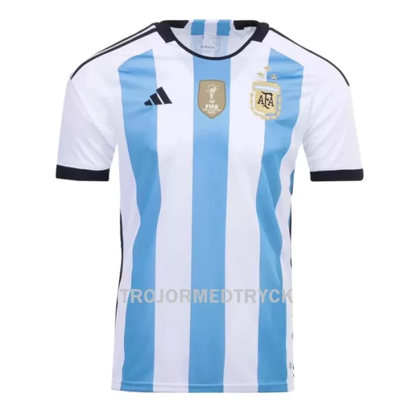 Champions Argentina 3 Star VM 2022 Fotbollströja Hemma