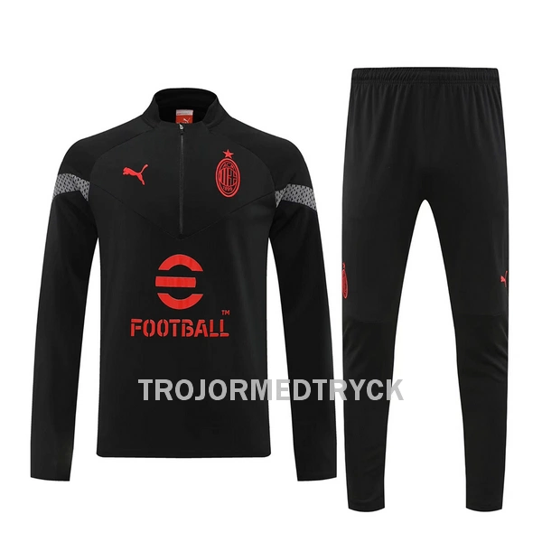 AC Milan Träningströja Quarter-Zip 22/23 Svart