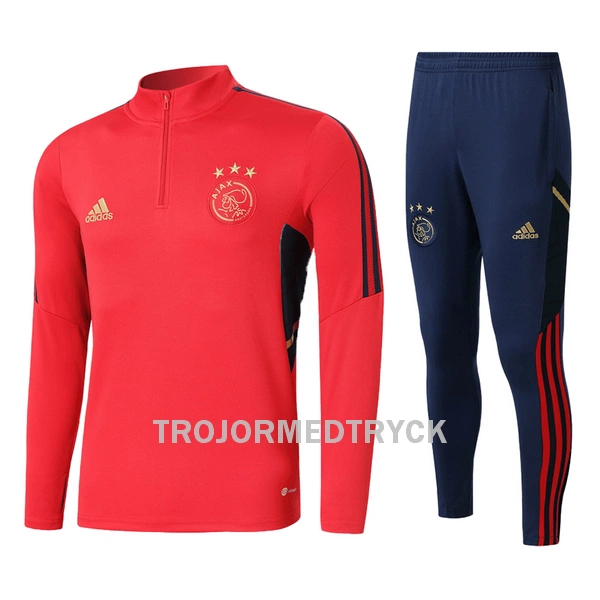 Ajax Amsterdam Träningströja Quarter-Zip Barn 22/23 Röd