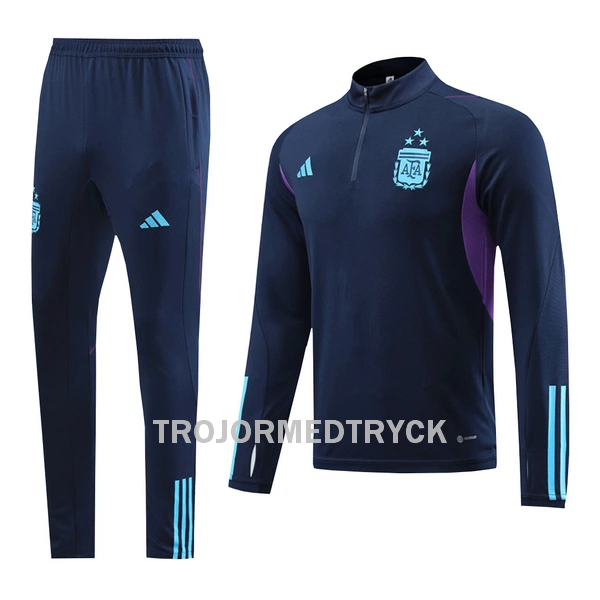 Argentina 3 Stars Royal Träningströja Quarter-Zip 22/23 Blå