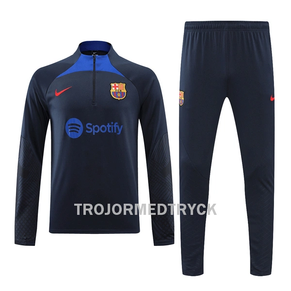 Barcelona Träningströja Quarter-Zip 22/23 Navy