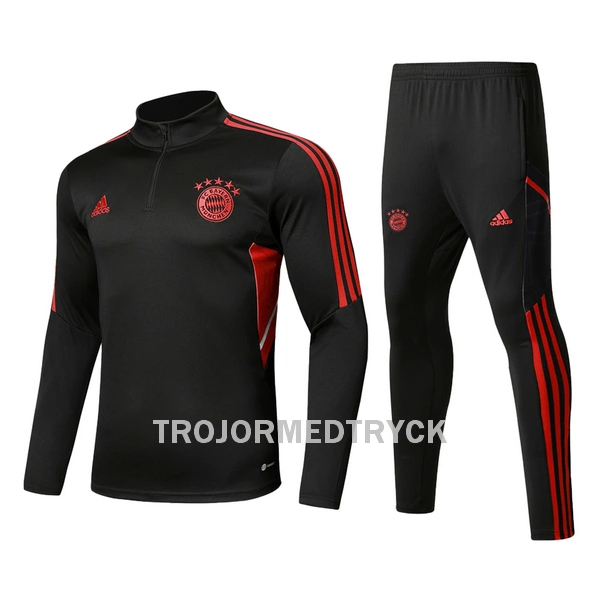 Bayern München Träningströja Quarter-Zip Barn 22/23 Svart