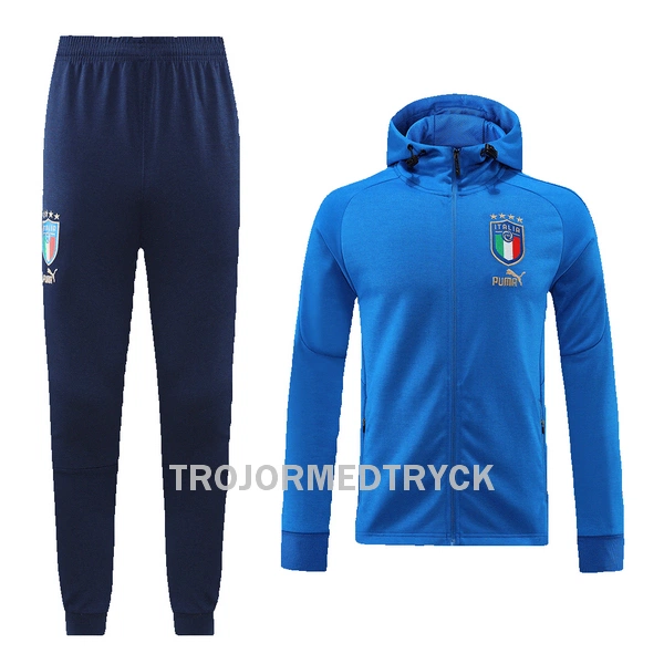 Italien Träningsjacka Hoodie-dräkt 22/23 Blå