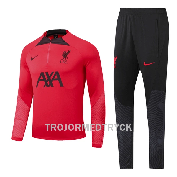 Liverpool Träningströja Quarter-Zip Barn 22/23 Röd