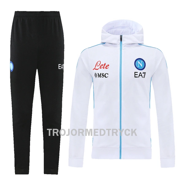 Napoli Träningsjacka Hoodie-dräkt 22/23 Vit