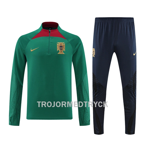 Portugal Träningströja Quarter-Zip 2022 Grön