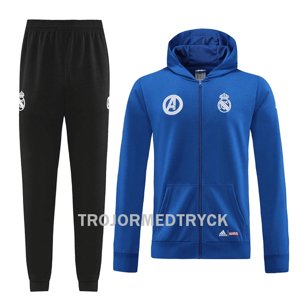 Real Madrid Träningsjacka Hoodie-dräkt 22/23 Blå