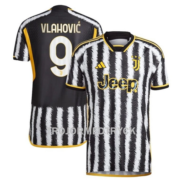 Juventus Vlahovic 9 Fotbollströja Hemma 2023/24