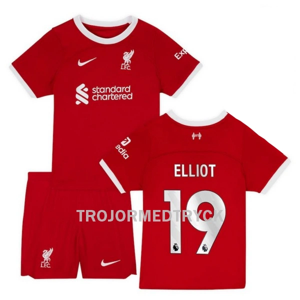 Liverpool Elliot 19 Fotbollströja Barn Hemma 2023/24