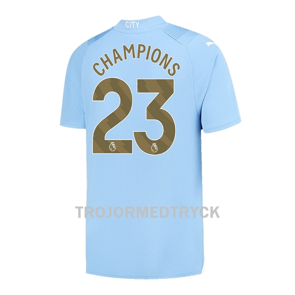 Manchester City Champions 23 Fotbollströja Hemma 2023/24