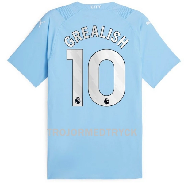 Manchester City Grealish 10 Fotbollströja Barn Hemma 2023/24