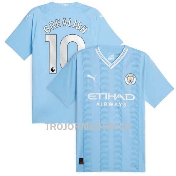 Manchester City Grealish 10 Fotbollströja Hemma 2023/24