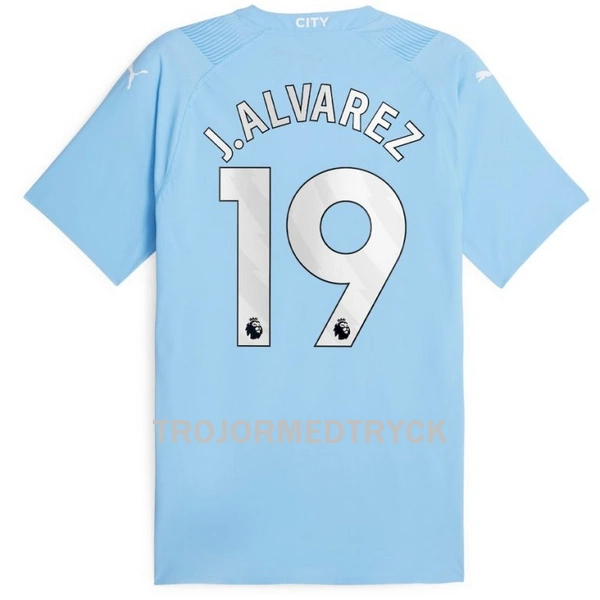 Manchester City J. Alvarez 19 Fotbollströja Hemma 2023/24