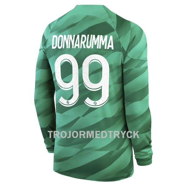 Paris Saint-Germain Donnarumma 99 Målvakt Fotbollströja Hemma 2023/24 Långärmad