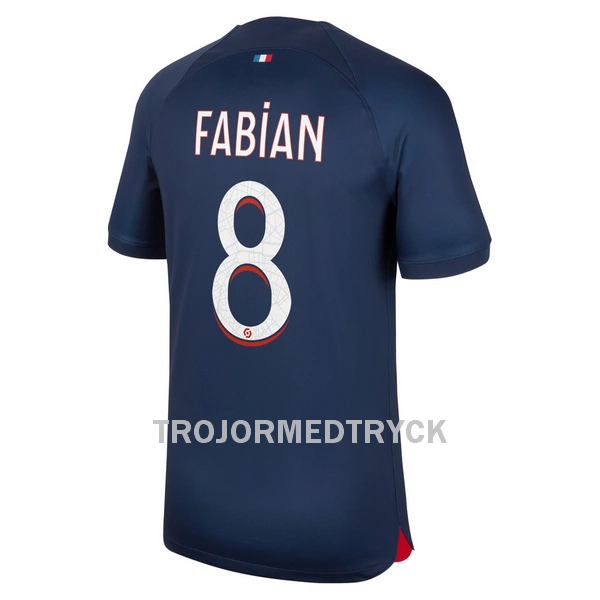 Paris Saint-Germain Fabian 8 Fotbollströja Hemma 2023/24