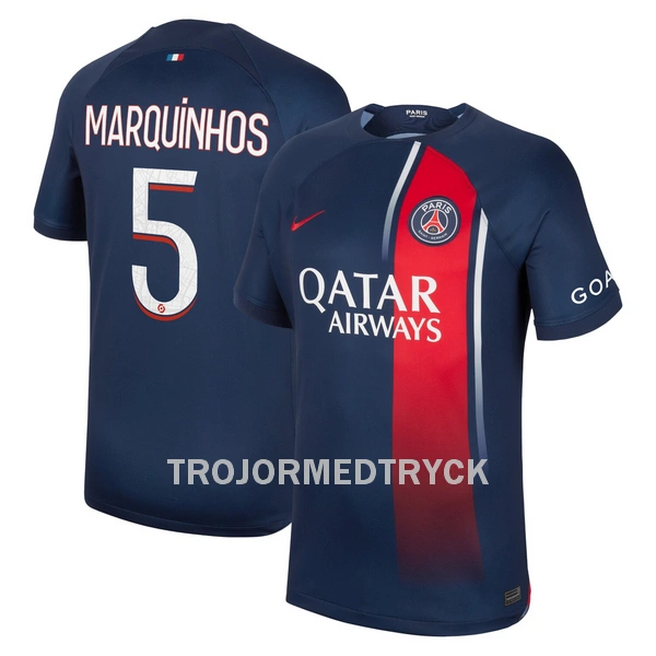 Paris Saint-Germain Marquinhos 5 Fotbollströja Hemma 2023/24