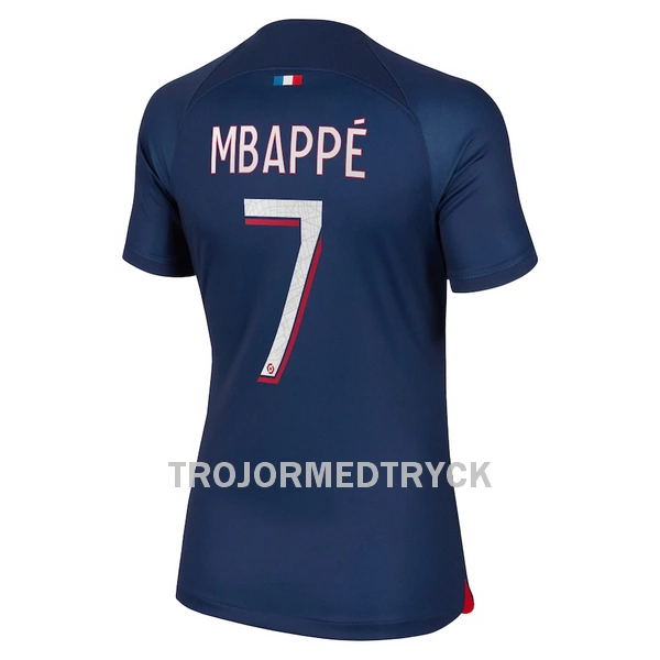 Paris Saint-Germain Mbappé 7 Fotbollströja Dam Hemma 2023/24