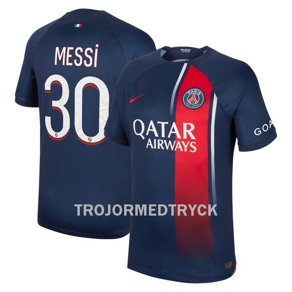 Paris Saint-Germain Messi 30 Fotbollströja Hemma 2023/24