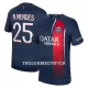 Paris Saint-Germain N.Mendes 25 Fotbollströja Hemma 2023/24