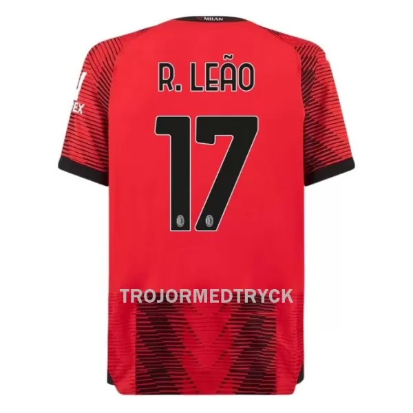 AC Milan R. Leao 17 Fotbollströja Barn Hemma 2023/24