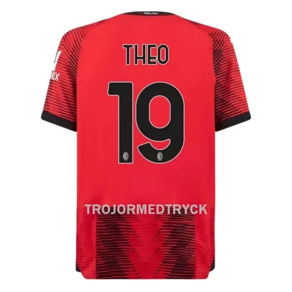 AC Milan Theo 19 Fotbollströja Barn Hemma 2023/24