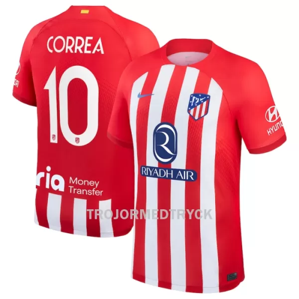 Atlético Madrid Correa 10 Fotbollströja Hemma 2023/24