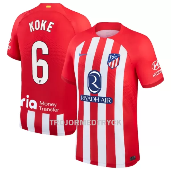 Atlético Madrid Koke 6 Fotbollströja Hemma 2023/24