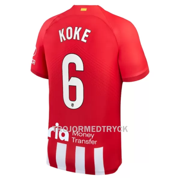 Atlético Madrid Koke 6 Fotbollströja Hemma 2023/24