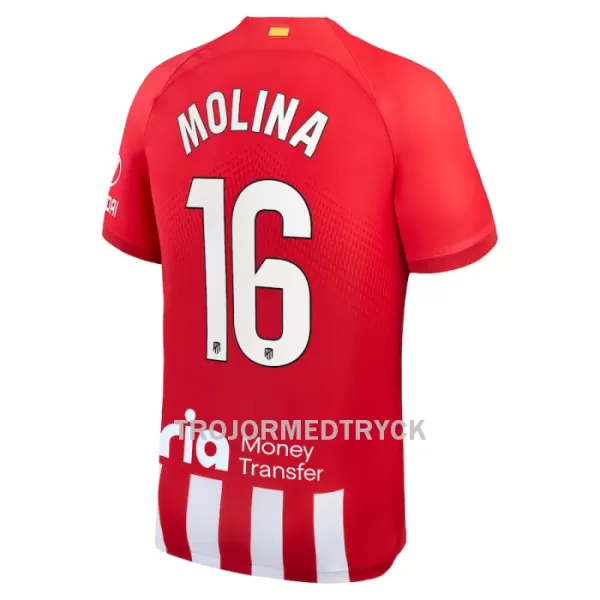 Atlético Madrid Molina 16 Fotbollströja Hemma 2023/24