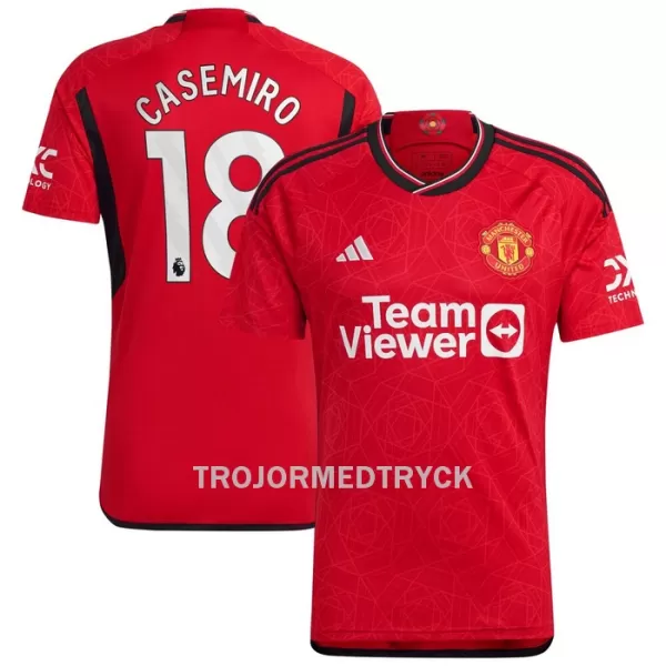 Manchester United Casemiro 18 Fotbollströja Hemma 2023/24