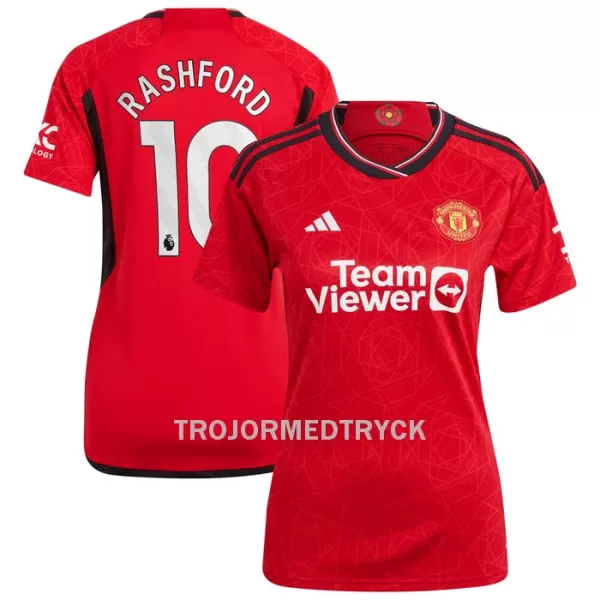 Manchester United Rashford 10 Fotbollströja Dam Hemma 2023/24