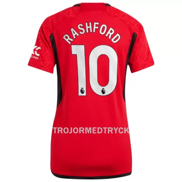 Manchester United Rashford 10 Fotbollströja Dam Hemma 2023/24