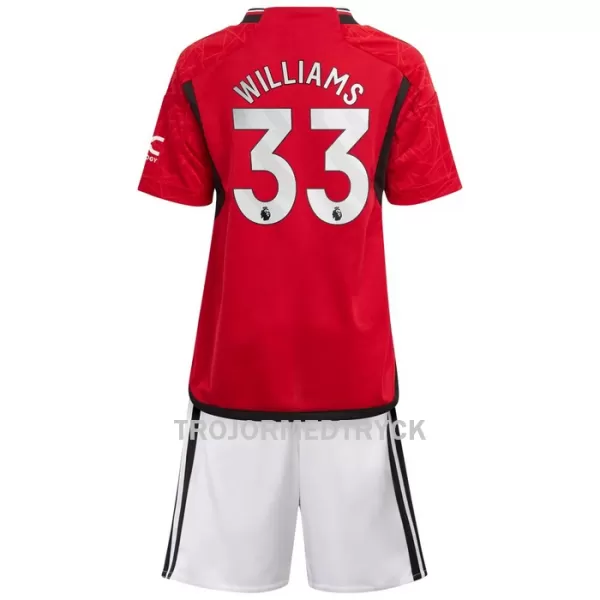 Manchester United Williams 33 Fotbollströja Barn Hemma 2023/24