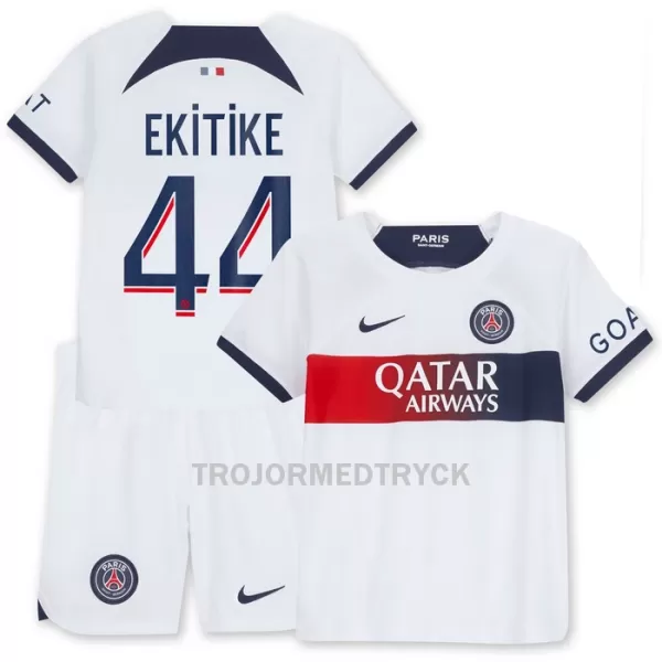 Paris Saint-Germain Ekitike 44 Fotbollströja Barn Borta 2023/24