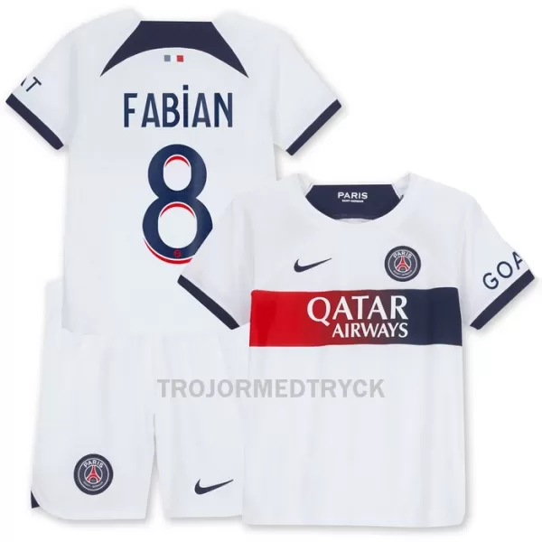 Paris Saint-Germain Fabian 8 Fotbollströja Barn Borta 2023/24