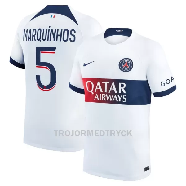 Paris Saint-Germain Marquinhos 5 Fotbollströja Borta 2023/24