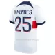 Paris Saint-Germain N.Mendes 25 Fotbollströja Borta 2023/24