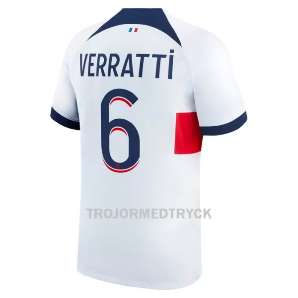 Paris Saint-Germain Verratti 6 Fotbollströja Borta 2023/24