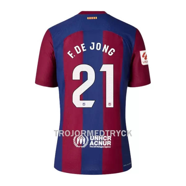 FC Barcelona Frenkie de Jong 21 Fotbollströja Hemma 2023/24