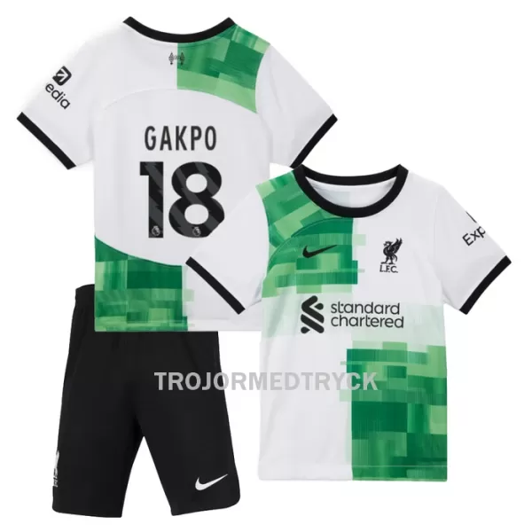 Liverpool Gakpo 18 Fotbollströja Barn Borta 2023/24