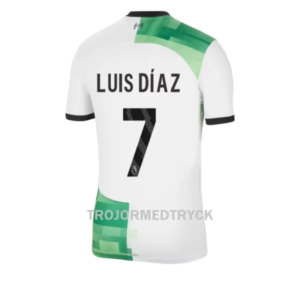 Liverpool Luis Díaz 7 Fotbollströja Borta 2023/24