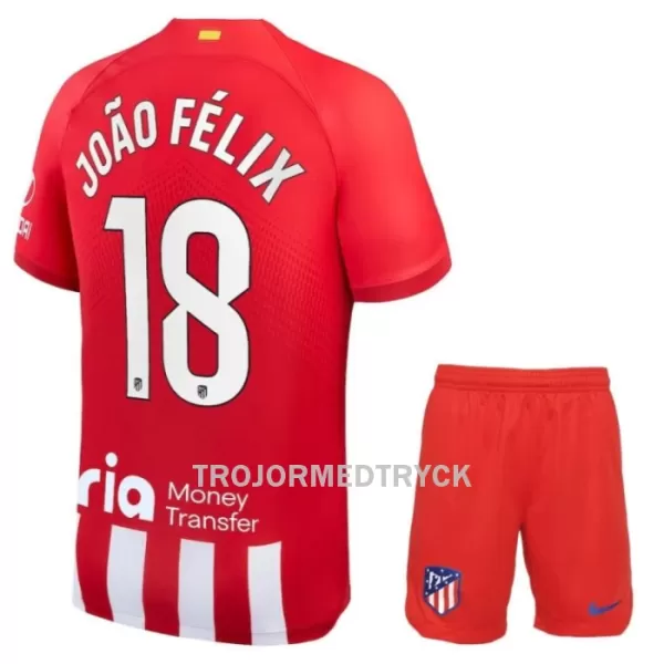 Atlético Madrid João Félix 18 Fotbollströja Barn Hemma 2023/24